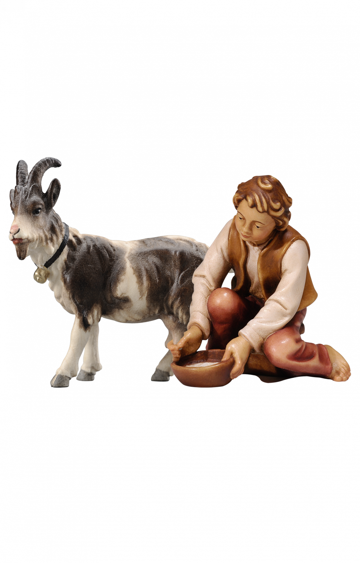 HE Boy milking with goat
